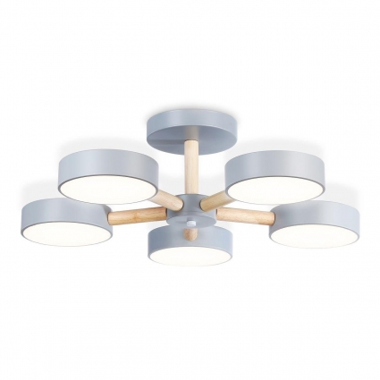 Потолочная светодиодная люстра Ambrella light Comfort LineTech FL4826 цвет серый, мощность 65 Вт