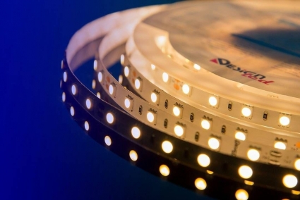 Светодиодная влагозащищенная лента DesignLed 14,4W/m 60LED/m 5050SMD теплый белый 5M 000521, цвет белый, мощность 72 Вт