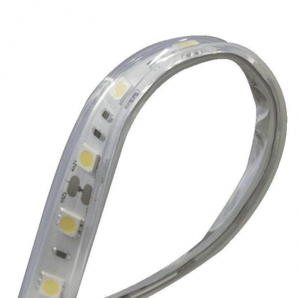 Светодиодная влагозащищенная лента DesignLed 14,4W/m 60LED/m 5050SMD холодный белый 5M 002377, цвет белый, мощность 72 Вт