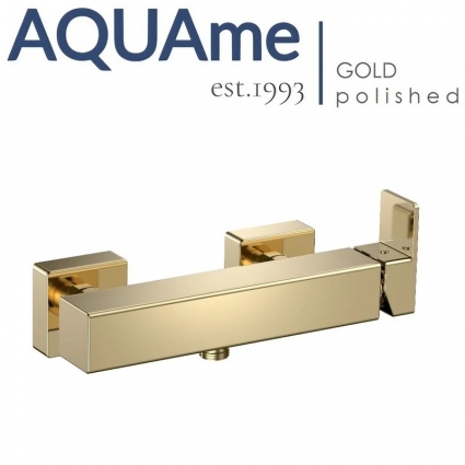 Смеситель для душа AQUAme Savona полированное золото AQM6813GG однорычажный
