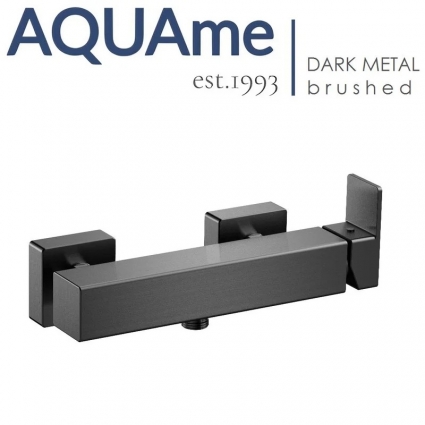Смеситель для душа AQUAme Savona темный металл AQM6813GM однорычажный, серый