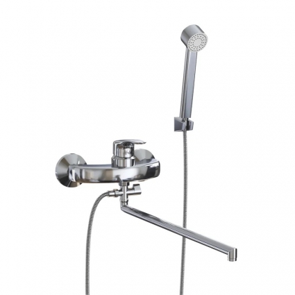 Смеситель для ванны и раковины 40k MIXLINE ML03-02 однорычажный, хром
