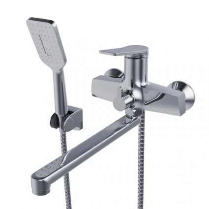Смеситель для ванны и раковины 35k MIXLINE ML24-02 "Unito" однорычажный, хром