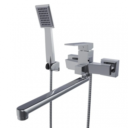 Смеситель для ванны и раковины 35k MIXLINE ML20-02 "Quadro" однорычажный, хром