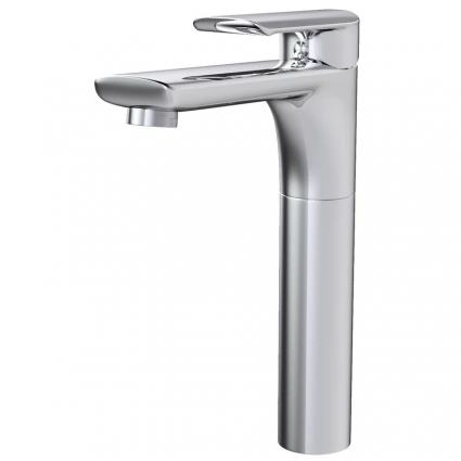 Смеситель для раковины 35k MIXLINE ML29-042 "Comfort" высокий излив однорычажный, хром
