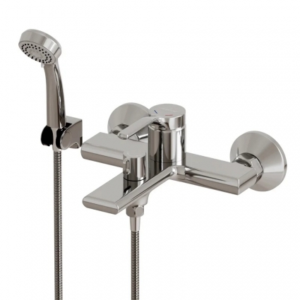 Смеситель для ванны 35k MIXLINE ML40-01 "Flat" однорычажный, хром