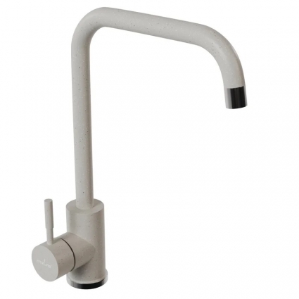 Смеситель для кухни 35к MIXLINE ML-GS12 (331) белый, высокий излив, однорычажный