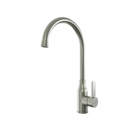 Смеситель для кухни 35k MIXLINE MLSS-0321 трубчатый излив однорычажный, сталь