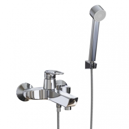 Смеситель для ванны 40k MIXLINE ML05-01 однорычажный, хром, длина излива 20 см