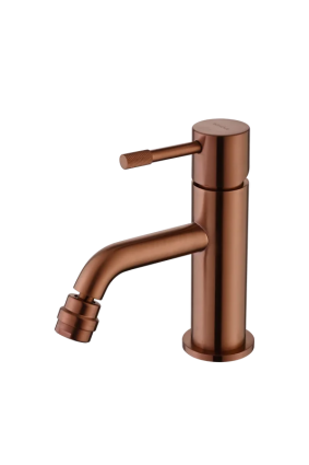 Смеситель для биде Boheme Uno 466-CB copper brushed однорычажный, медь