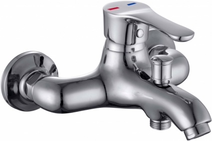 Смеситель Aquanet Elements SD20061 для ванны с душем, однорычажный, хром