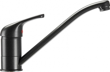 Смеситель для кухни ALVEUS AM 30 A91 CARBON, 1100400, однорычажный, длина излива 23 см