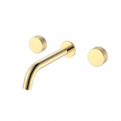 Смеситель для раковины Boheme Stick touch 152-2-G.2 С ВНУТРЕННЕЙ ЧАСТЬЮ, gold, двухвентильный, золото