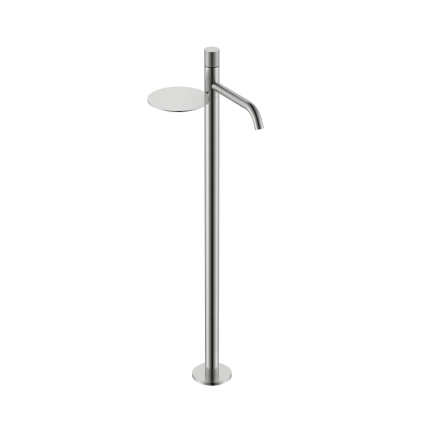 Напольный смеситель для раковины Boheme Stick 120-NB.2 nikel brush touch однорычажный, длина излива 25.8 см