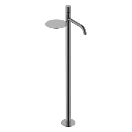 Напольный смеситель для раковины Boheme Stick 120-GM.2 gun metal touch однорычажный, длина излива 25.8 см