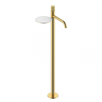 Напольный смеситель для раковины Boheme Stick 120-GG.3 gold linea однорычажный, золото