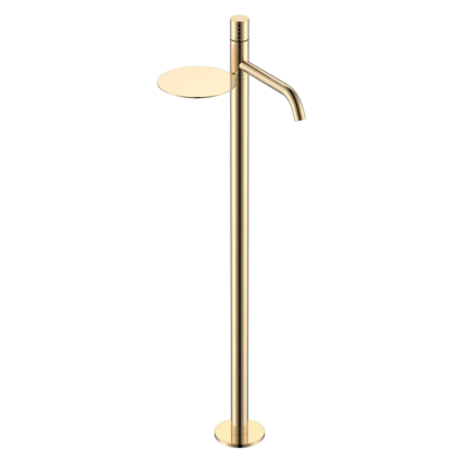 Напольный смеситель для раковины Boheme Stick 120-GG gold diamond однорычажный, золото