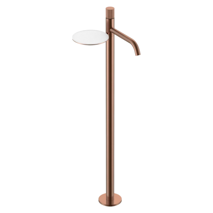 Напольный смеситель для раковины Boheme Stick 120-CB.3 copper brushed linea однорычажный, медь