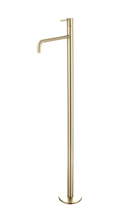Напольный смеситель для раковины Boheme Uno 107-MG matt gold однорычажный, золото