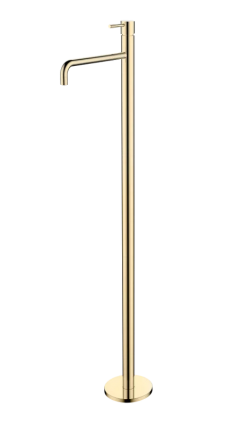 Напольный смеситель для раковины Boheme Uno 107-G gold однорычажный, золото