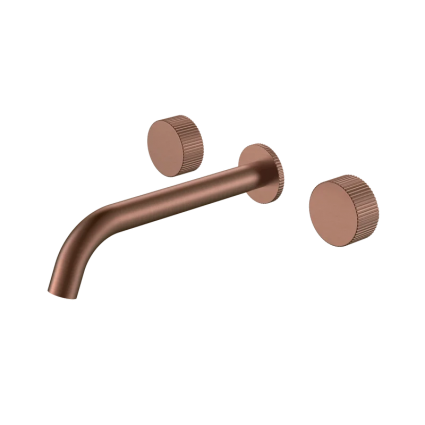 Смеситель для раковины Boheme Stick linea 152-2-BRB.3 С ВНУТРЕННЕЙ ЧАСТЬЮ, brushed bronze, двухвентильный, бронза