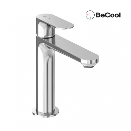 Смеситель для раковины Ravak Eleganta EL 012.01CR BeCool, хром, однорычажный, длина излива 13.5 см