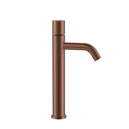 Смеситель для раковины Boheme Stick 122-BRB brushed bronze diamond однорычажный, бронза