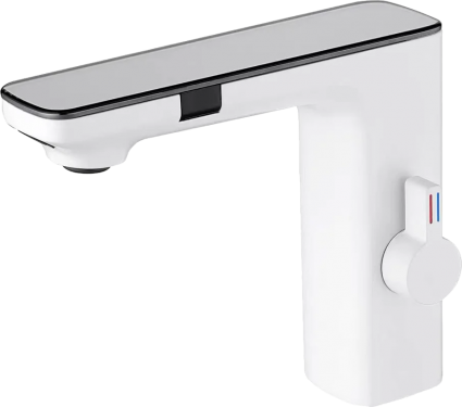 Смеситель для раковины beWash Photocell BWAM3BS8042 сенсорный, белый, длина излива 11 см