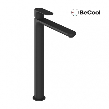 Смеситель для раковины Ravak Eleganta EL 015.21BLM BeCool, матовый черный, однорычажный, длина излива 19.2 см