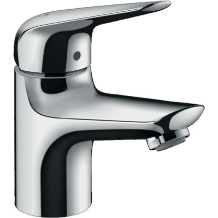Смеситель для раковины Hansgrohe Novus 71020000 хром однорычажный, длина излива 10.7 см