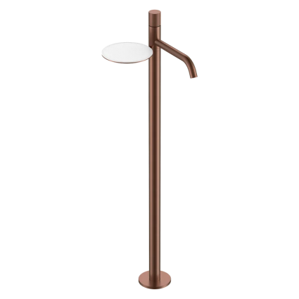 Напольный смеситель для раковины Boheme Stick 120-BRB.4 brushed bronze spirale однорычажный, бронза