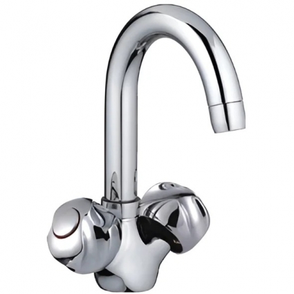 Смеситель для раковины Frap H26 F1326 хром двухвентильный
