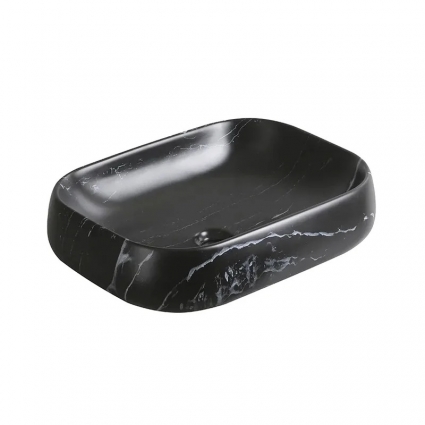 Накладная раковина Cerutti Spa CR0086 MMB2 56,5x42 мрамор матовый черный