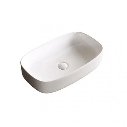 Накладная раковина Cerutti Spa CR0045 59x37 глянцевая белая цвет белый
