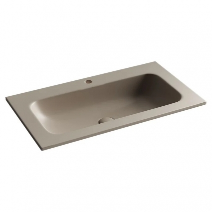 Раковина накладная для ванной Ceramica Nova Grace, с отверстием под смеситель, 810*457*137 мм, цвет капучино матовый