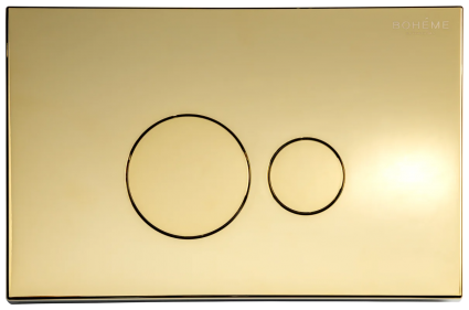 Кнопка смыва для унитаза Boheme 668-G gold механическая