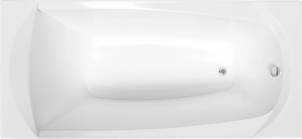 Акриловая ванна 1MarKa Elegance У21150 без опоры 165x70 см, пристенная, белая, прямоугольная, объем 162 л.