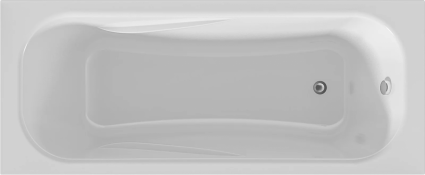 Акриловая ванна 1MarKa Classic У08969 без опоры 150x70 см, пристенная, белая, прямоугольная, объем 132 л.