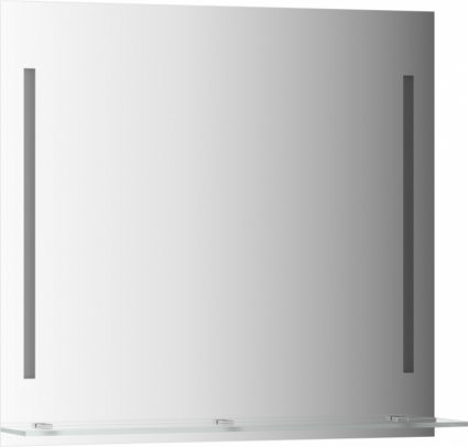 Зеркало Evoform Ledline-S BY 2164 80x75 см прямоугольное, с полками