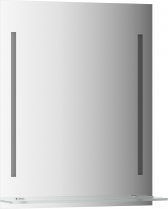 Зеркало Evoform Ledline-S BY 2162 60x75 см прямоугольное, с полками