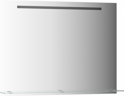 Зеркало Evoform Ledline-S BY 2158 100x75 см прямоугольное, с полками