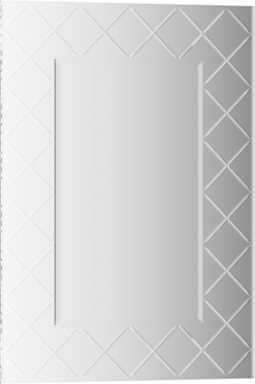 Зеркало Evoform Florentina BY 5001 50x70 см с гравировкой, прямоугольное,  в современном стиле