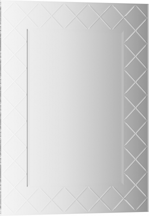 Зеркало Evoform Florentina BY 5002 60x80 см с гравировкой, прямоугольное,  в современном стиле