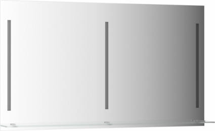 Зеркало Evoform Ledline-S BY 2169 130x75 см прямоугольное, с полками