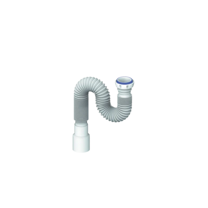 Гофра 1 1/4"*32/40 MD85 (800 мм) с гайкой, плоская прокладка UNICORN, 555106