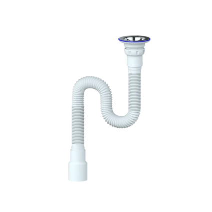 Гофросифон 1 1/4"*32*40 MD220 (800 мм) UNICORN белый