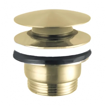 Донный клапан для раковины Newform X-Steel 316 24686.59.098 универсальный, pale gold