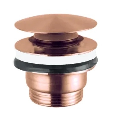 Донный клапан для раковины Newform X-Steel 316 24686.59.067 универсальный, copper bronze