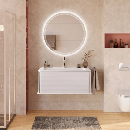Мебель для ванной комнаты Cezares Idra 100 1 ящик, bianco opaco, подвесная, матовая