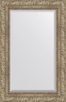 Зеркало Evoform Exclusive BY 3409 55x85 см виньетка античное серебро прямоугольное,  в стиле ретро